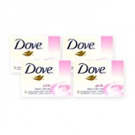 Dove Soap Bar - Pink Beauty with Moisturising Cream 100g x 4