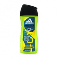 Adidas Shower Gel - Get Ready  3 in 1 250ml
