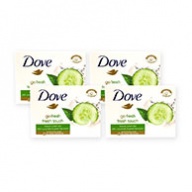 Dove Soap Bar - Fresh Touch with Cucumber & Green Tea Scent 100g x 4