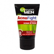 Garnier MEN Acno Fight Anti Ance Scrub in Foam Cleanser 100ml